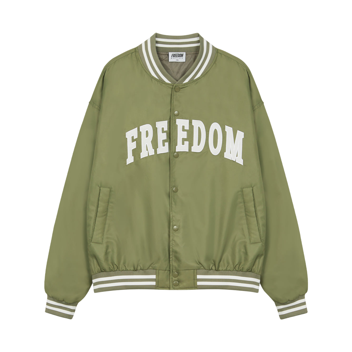 프리덤 프리덤 로고 MA-1 자켓 카키(FREEDOM FREEDOM Logo MA-1 jacket khaki)