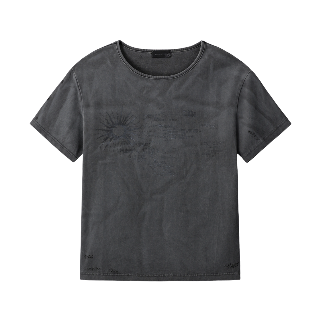 톤얼타이드 시길 티셔츠 차콜 화이트(tornortied Sigil T-Shirt  Charcoal White)