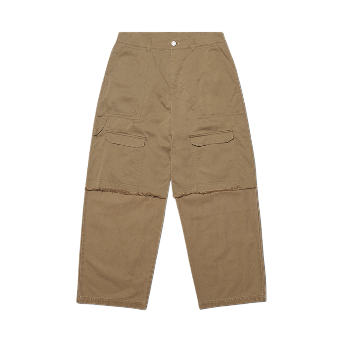 NMWF52PT07WBE NOMANUAL Double Layered Cargo Pants Washed Beige