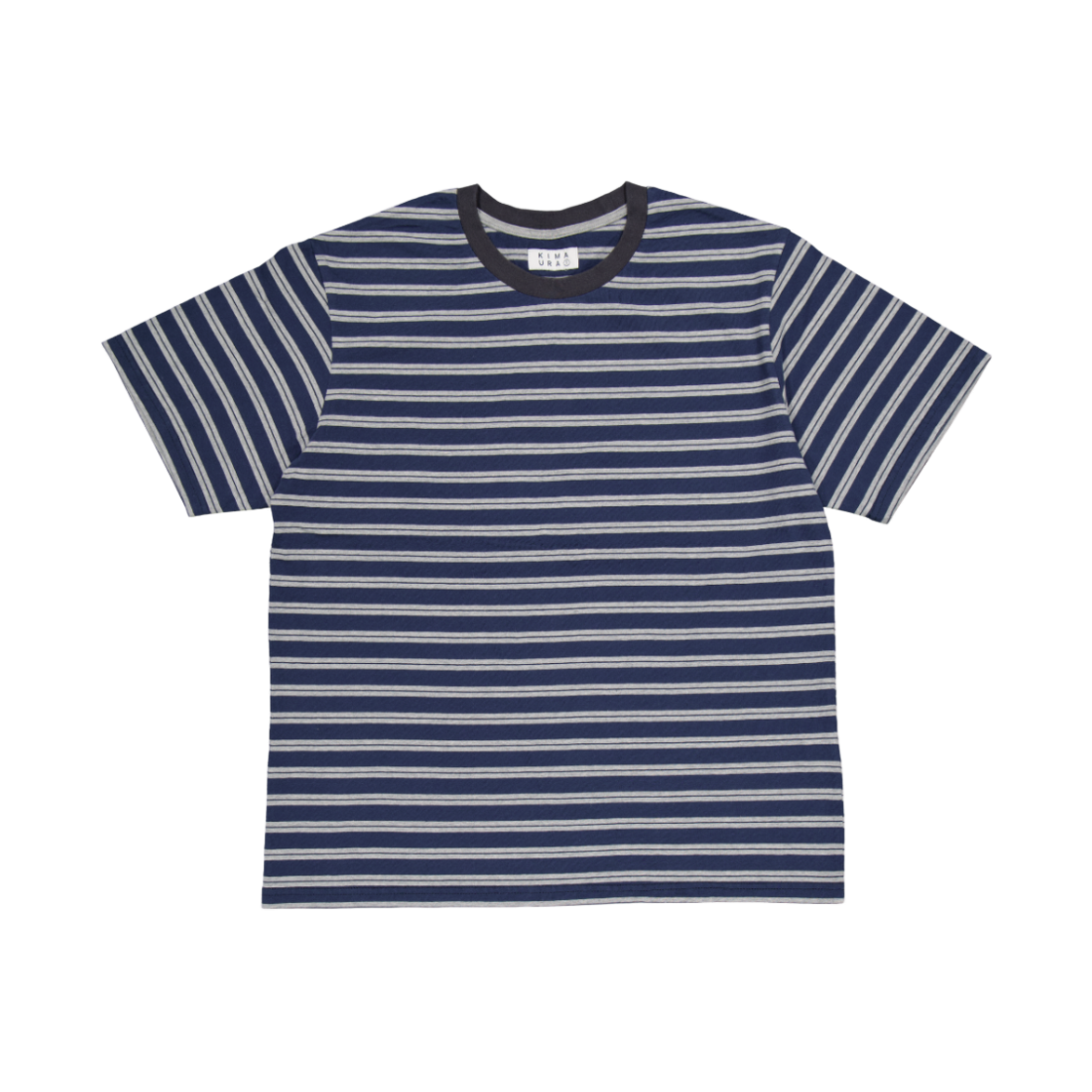 키마우라 스트라이프 반팔티 네이비(kimaura Striped S/S Tee Navy)