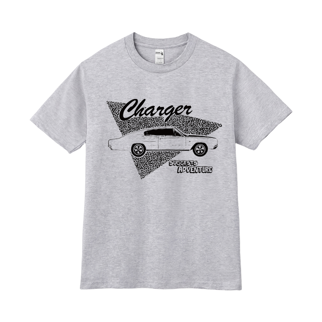 길단X빈티지컬렉션 차져 티셔츠 그레이(GILDAN x Vintage Collection CHARGER T-Shirt Grey)