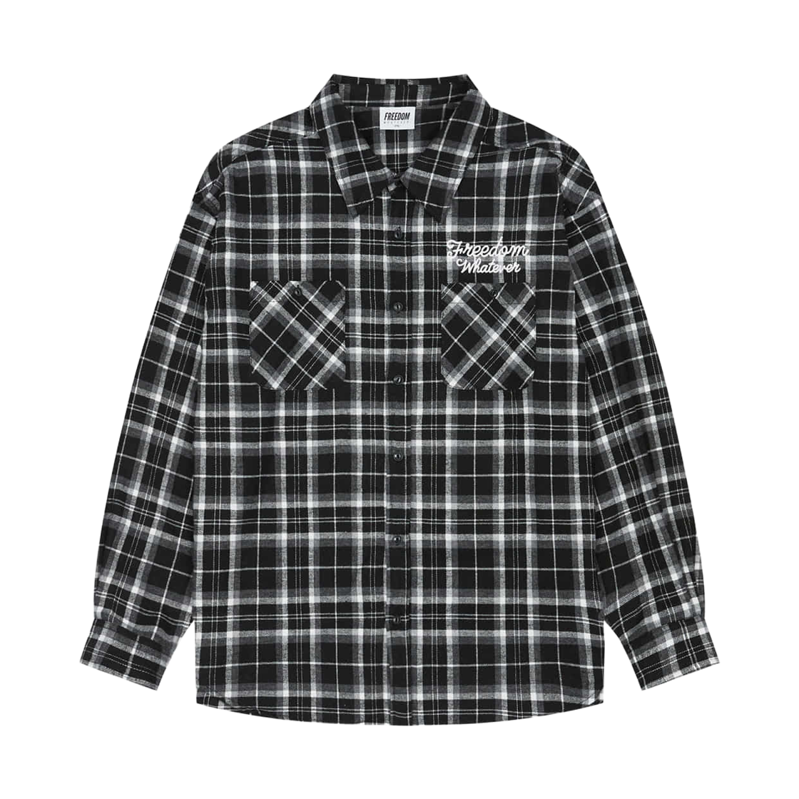 프리덤 프리덤 플란넬 셔츠 블랙(FREEDOM FREEDOM Flannel Shirts Black) - 1
