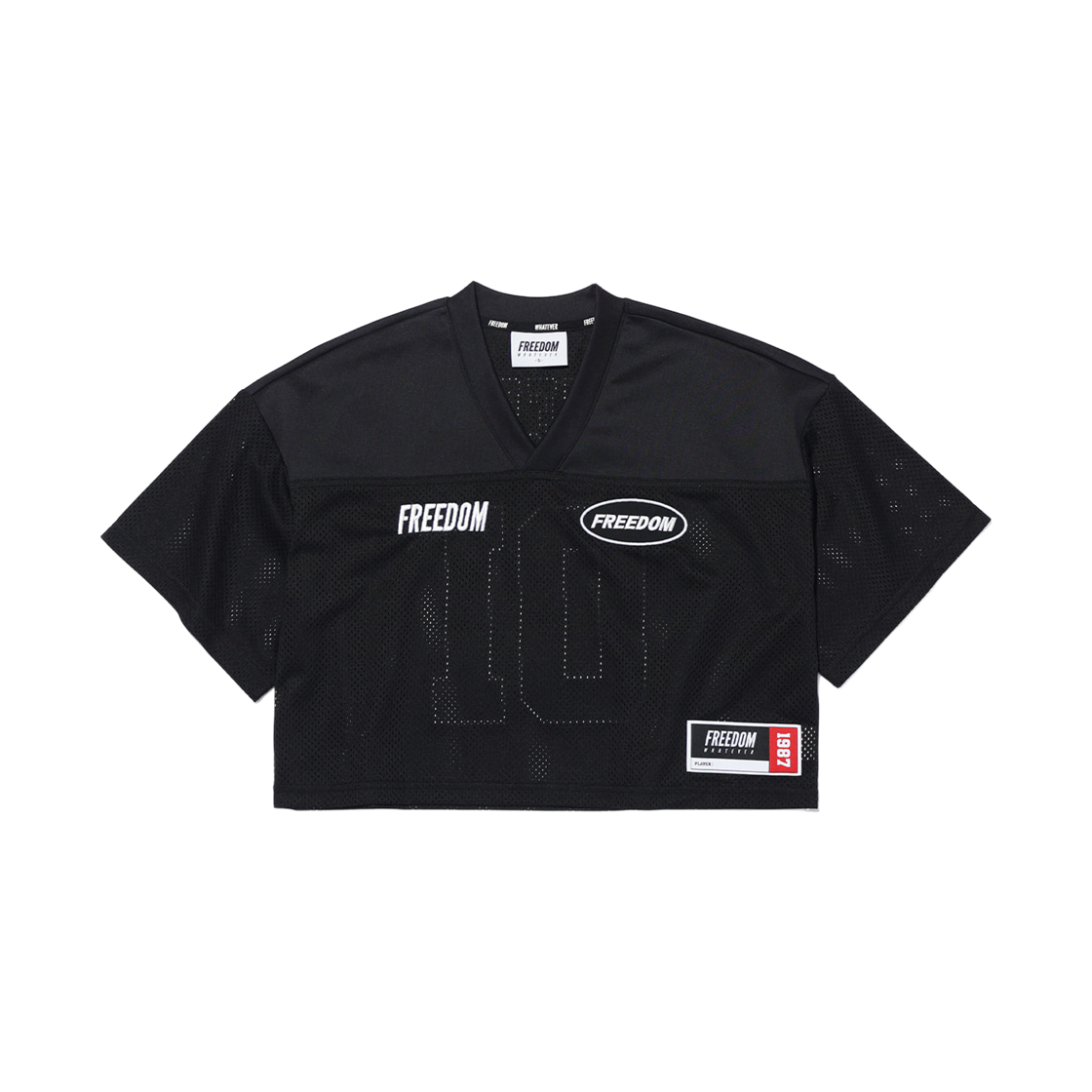 프리덤 우먼스 프리덤 크롭 럭비 져지 블랙/화이트(FREEDOM Womens FREEDOM Crop Rugby Jersey Black/White) - 2