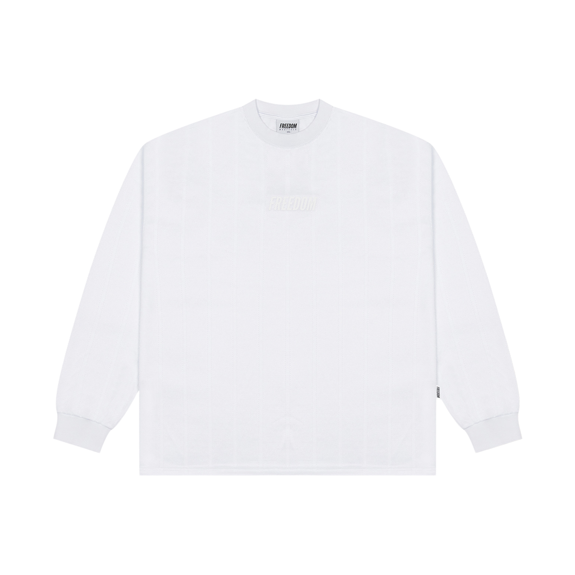 FD24SMLS0150WH FREEDOM FREEDOM Logo Coating Mesh Long Sleeve White