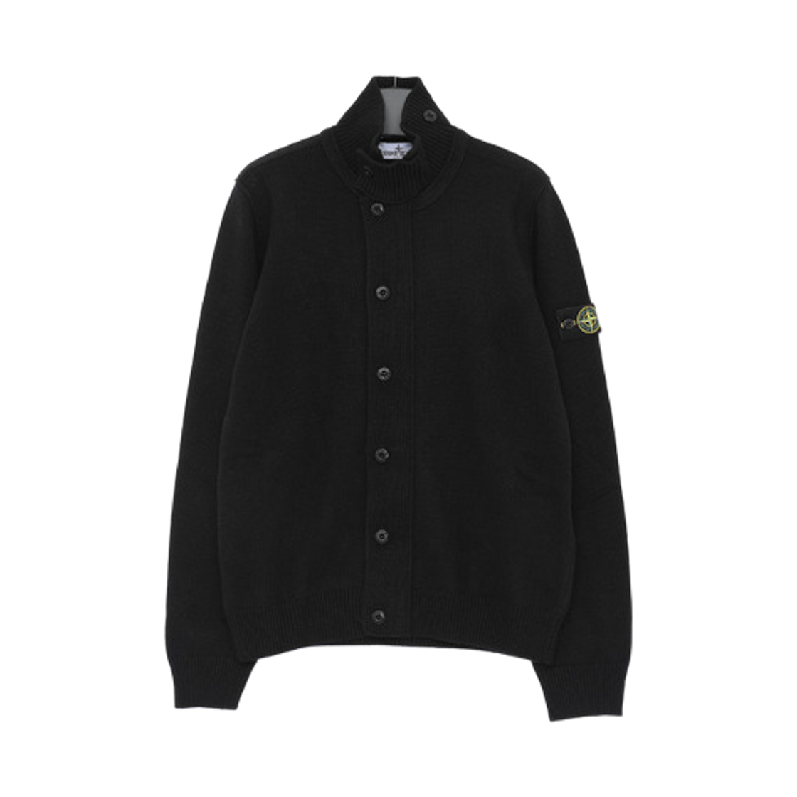 L2S1651000-03S00M1-V0029 (Kids) Stone Island 5100003 Wappen Logo Cardigan Black - 26FW