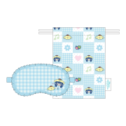 HANRORO x Pompompurin Sleep Mask Pouch Set