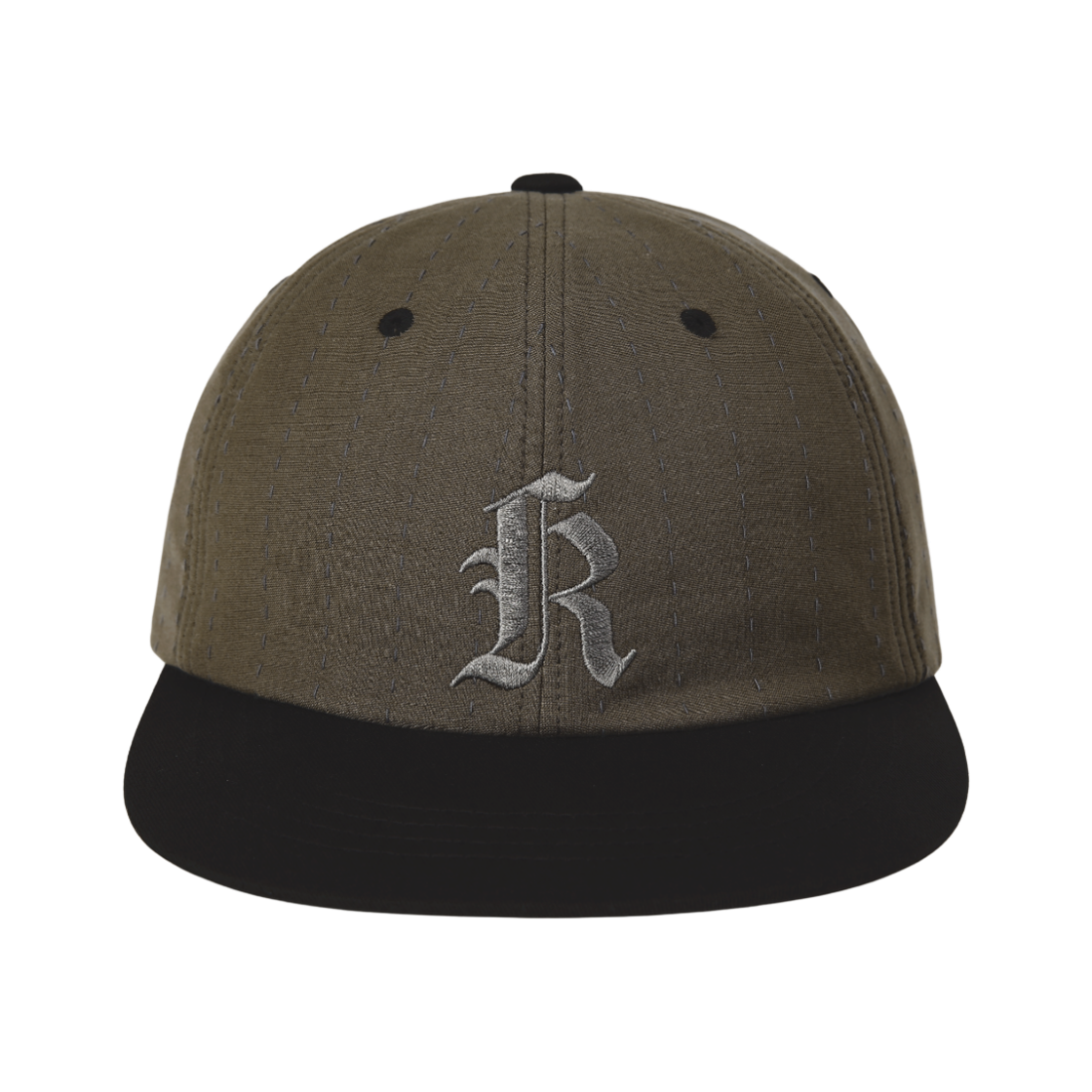 키마우라 케이 스티치 볼 캡 카키(kimaura K Stitch Ball Cap Khaki)