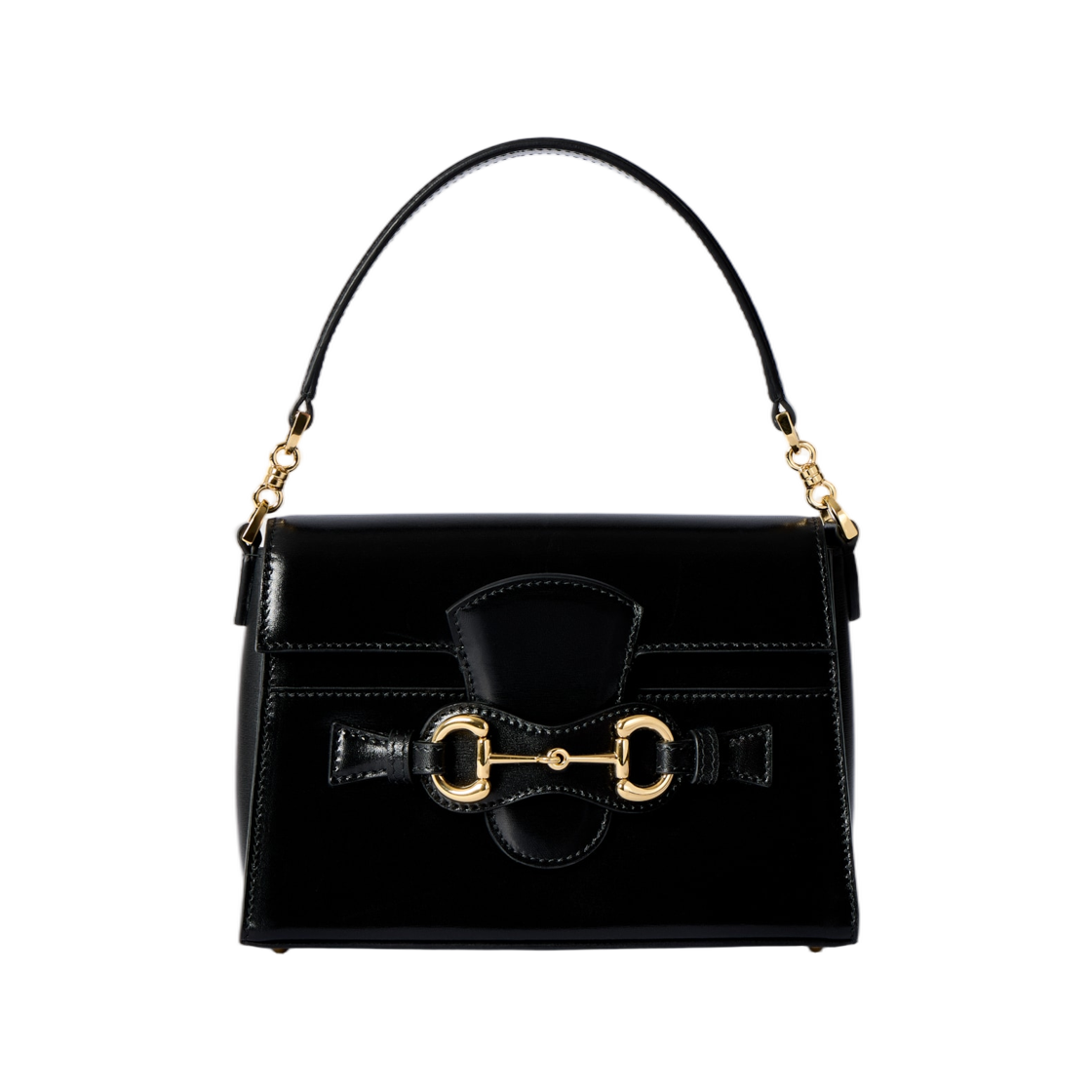 A006O9-AAG8B-1000 Gucci Horsebit Duomo Small Top Handle Bag Black