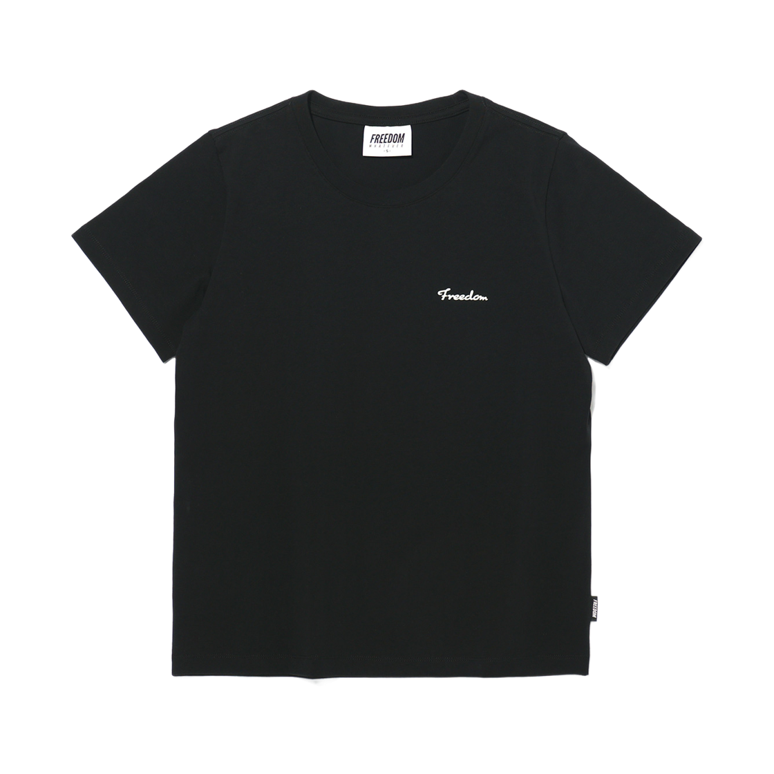 FD26MWTS0770BK FREEDOM Women's Small Logo Standard Fit Short Sleeve Black