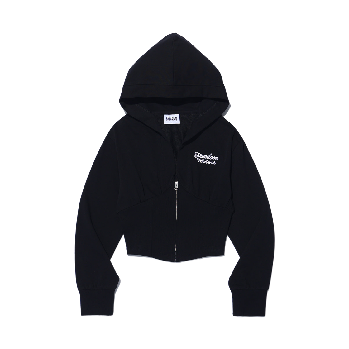 FD25FWHZ0150BK FREEDOM Corset Slim Hood Zip-up Black