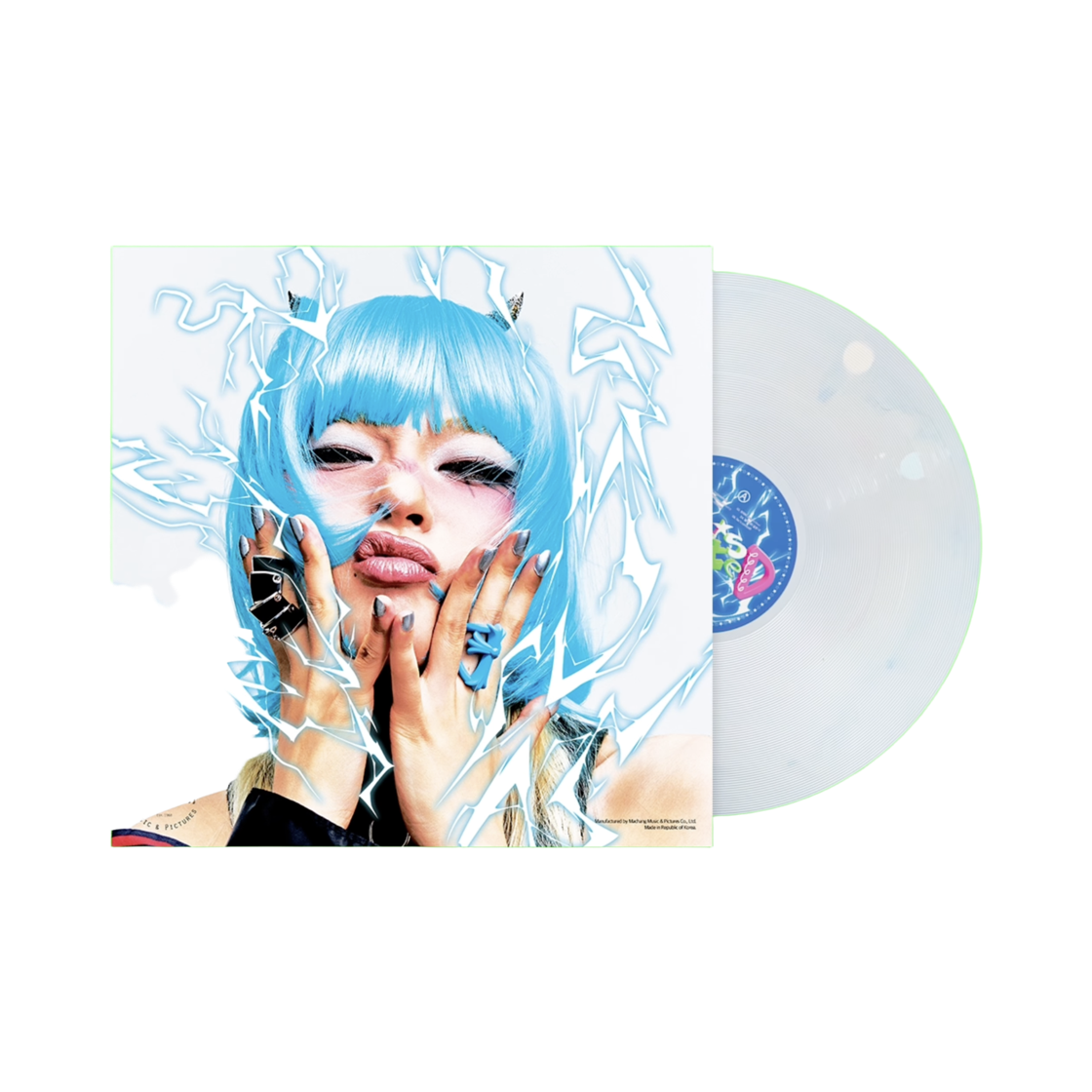 - YongYong 2nd Album yynitseD LP Sky Blue Pink Marble (300 Limited)