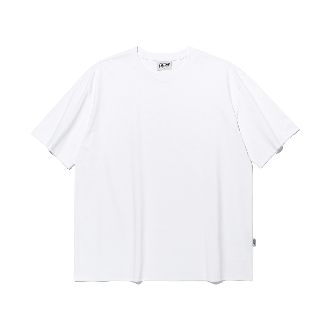 FD25LUTS0020WH FREEDOM Plain Overfit T-shirts White
