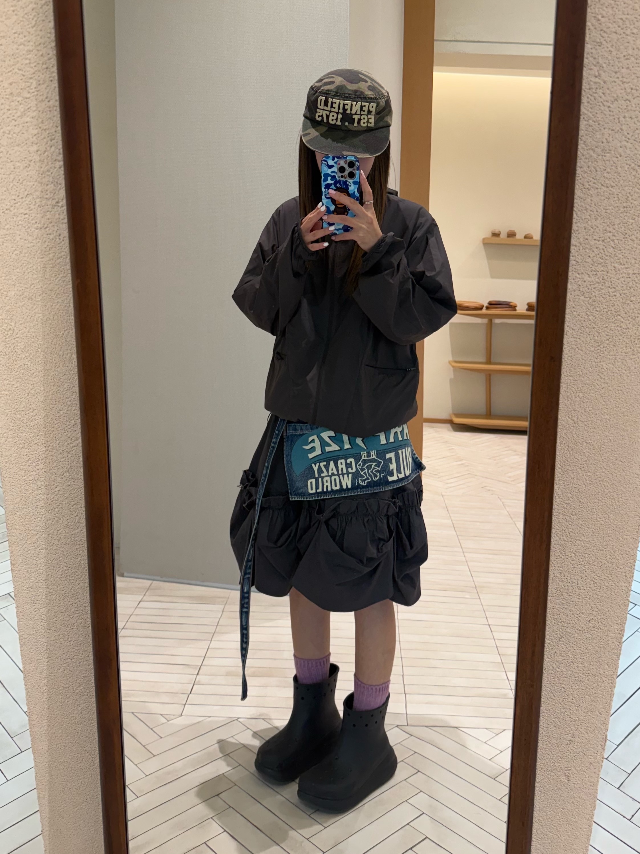 [더블적립] sunlovetour PERTEX® Nimbus Light Jacket Charcoal, Kapital 13 oz. Denim Distressed Short Apron Kapsize Rule Processing 착용 스타일