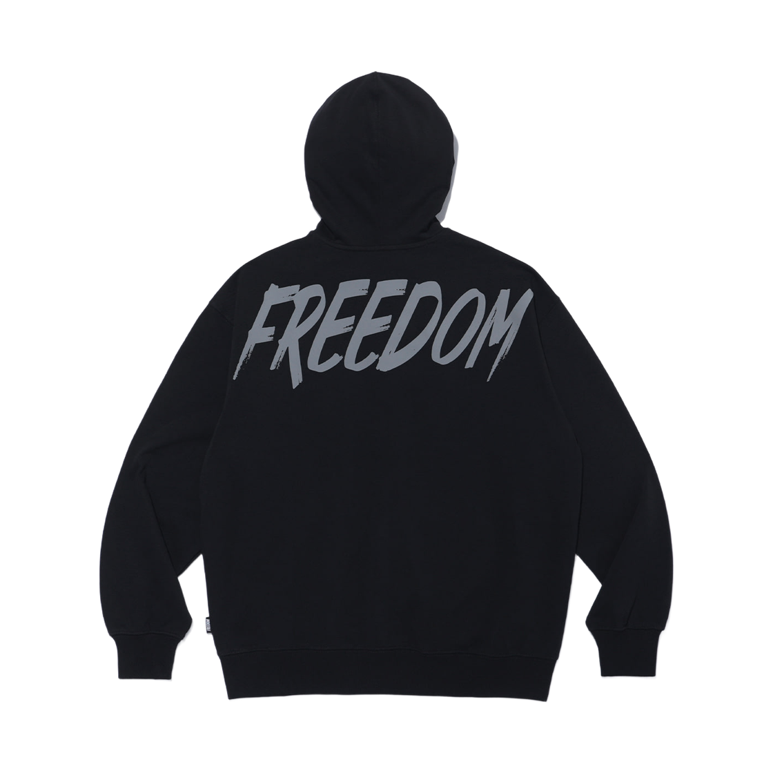 프리덤 백 프린팅 후드집업 블랙/그레이(FREEDOM Back Printing Hood Zip-up Black/Gray) - 1