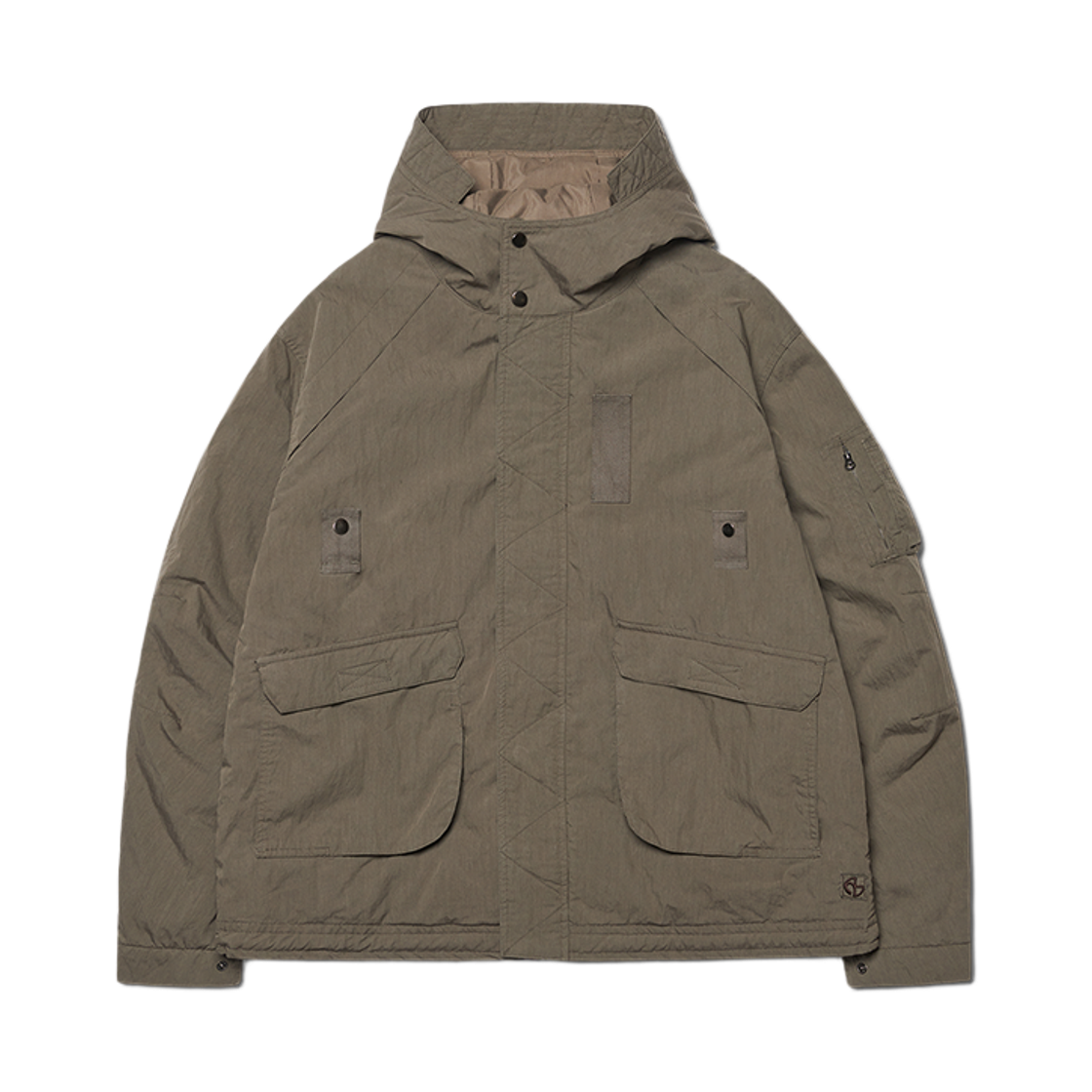 NMWF52JP02CHA NOMANUAL Hooded Flight Jumper Charcoal