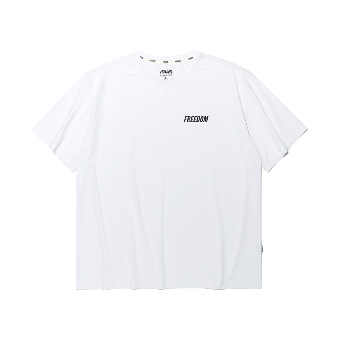 FD26MMTS0800WH FREEDOM Square Mesh Semi-Overfit T-shirt White