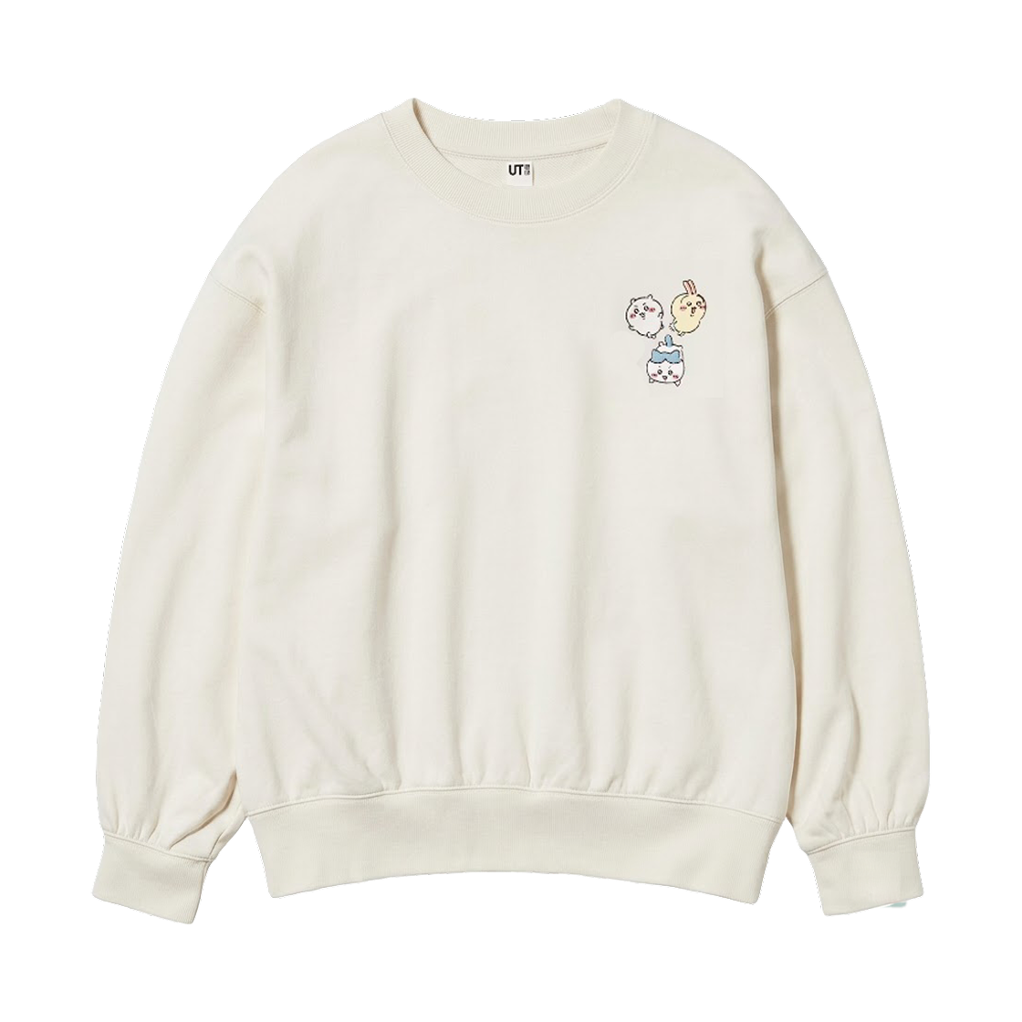 (W) 유니클로 UT x 치이카와 스웨트셔츠 오프 화이트((W) Uniqlo UT x Chiikawa Sweatshirt Off White) - 2