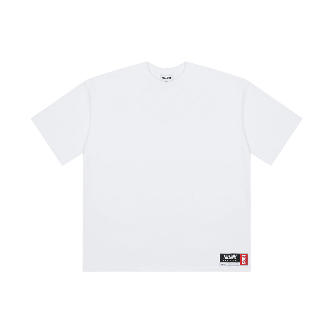 프리덤 프리덤 오버핏 백 프린팅 티셔츠 화이트(FREEDOM FREEDOM Overfit Back Printing T-shirts White) - 2