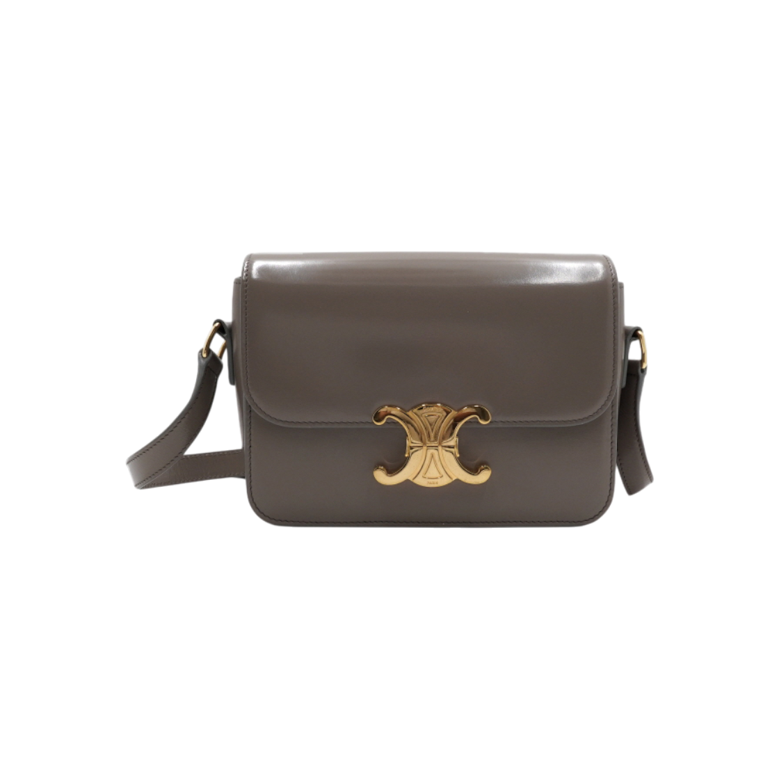 ITM66E92WR8H Celine Pebble Tin Triomphe Shoulder and Crossbody Bag