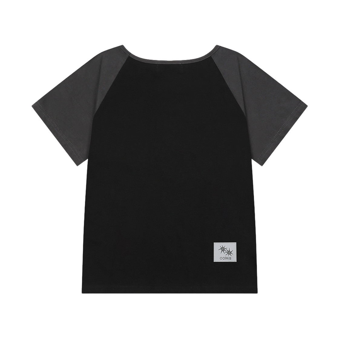 코이리스 레이쉬 나그랑 배색 반팔 티 블랙(Coiris Raish Raglan Half T Black) - 2