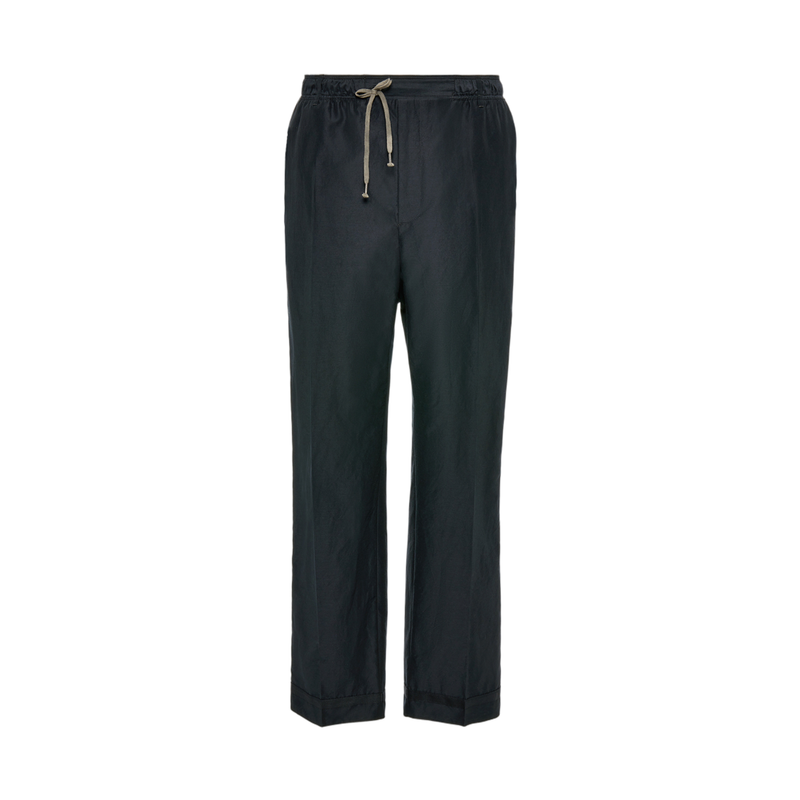 S50KA0735M35996511 Maison Margiela Cotton Drawstring Trousers Dark Blue