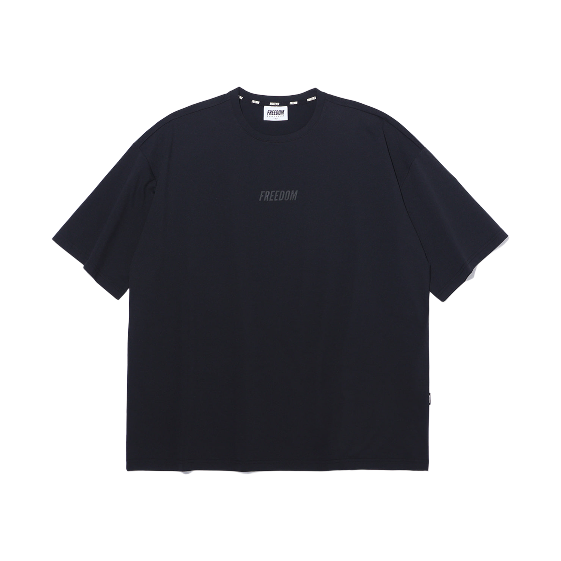 FD26MMTS006BBK FREEDOM Essential Oversized T-shirt Black/Black