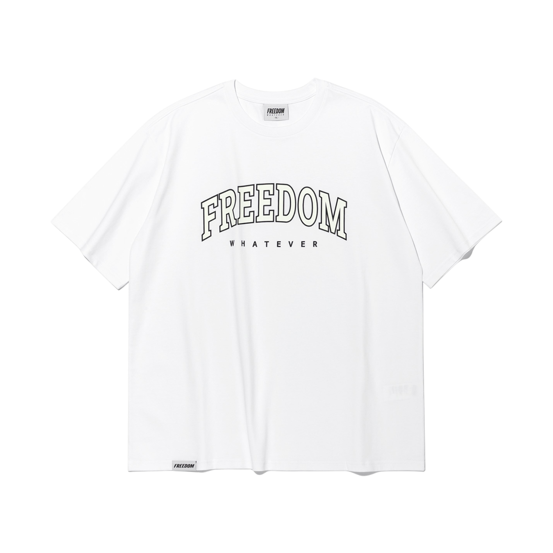 FD25LMTS0920WH FREEDOM Freedom Arch Logo Semioverfit T-Shirts White