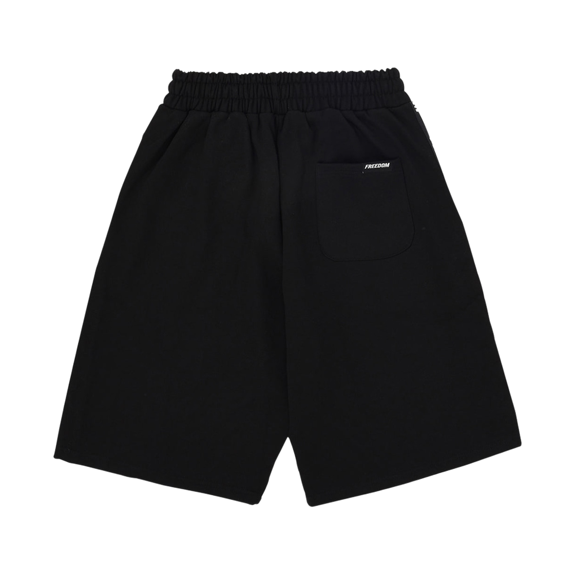 프리덤 프리덤 레터링 버뮤다 코튼 쇼츠 블랙(FREEDOM FREEDOM Lettering Bermuda Cotton Shorts Black) - 2