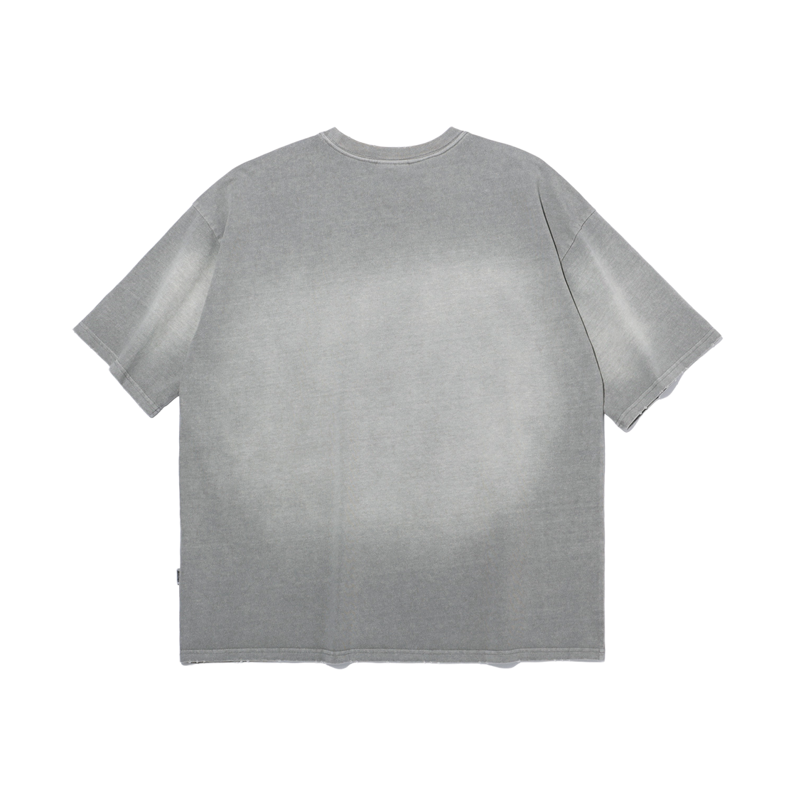 스몰로고 피그먼트 워싱 티셔츠 (그레이)(FREEDOM Small Logo Pigment Washed T-shirt Gray) - 2