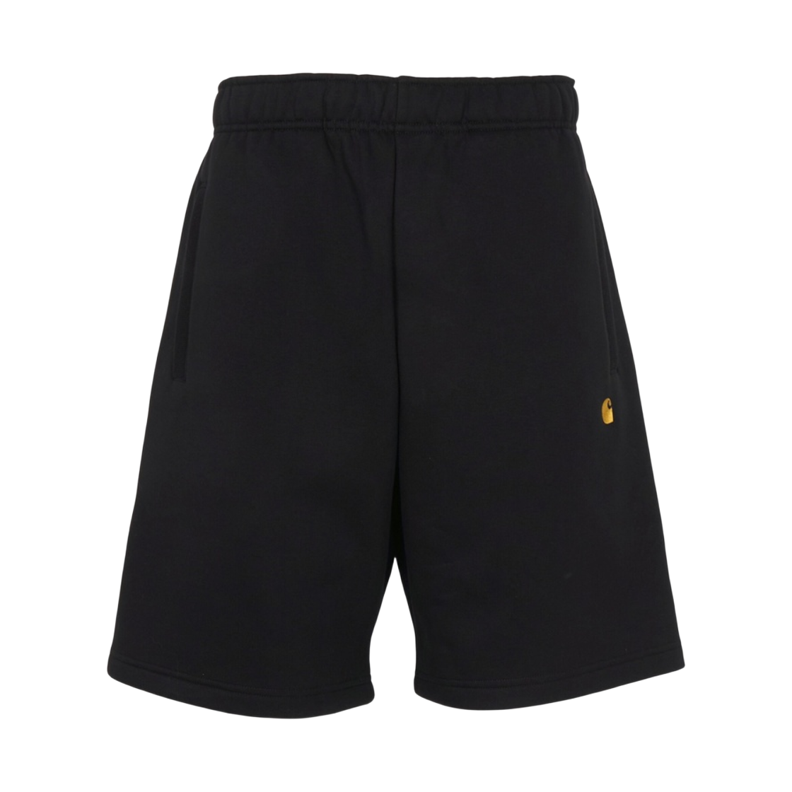 I037459-00F-XX Carhartt WIP Chase Sweat Shorts Black Gold