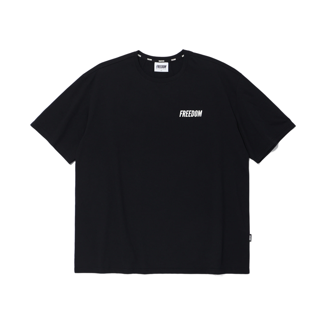 FD25LMTS0020BK FREEDOM Essential Semioverfit T-Shirts Black
