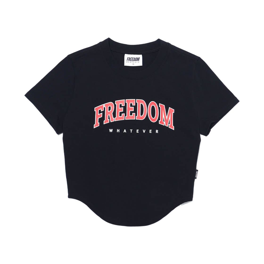 FD26MWTS0420BK FREEDOM Freedom Arch Logo Crop T-shirt Black