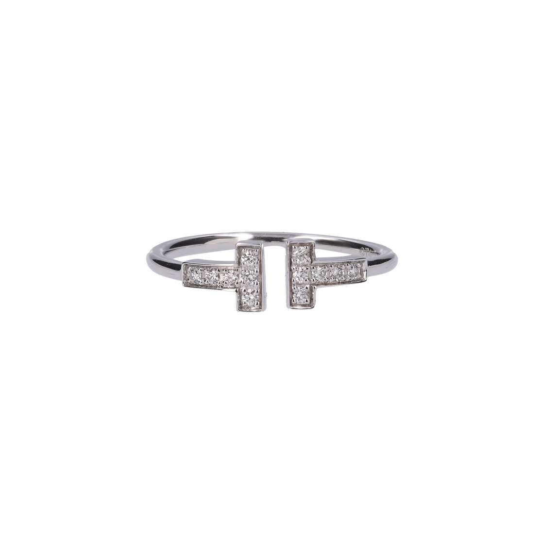 ITSDWK474SOR Tiffany 33279361 Tea Wire Ring in 18K White Gold & Diamond