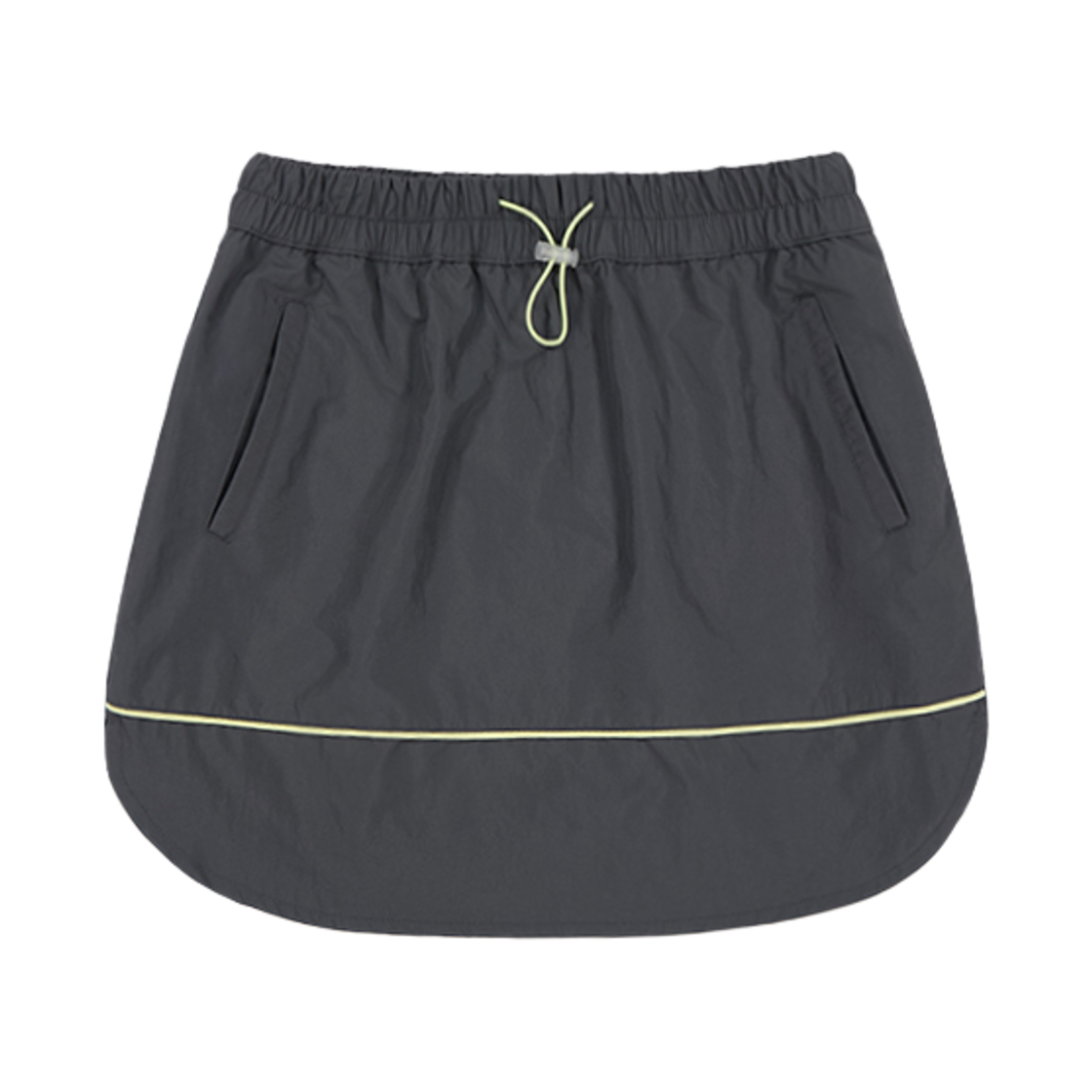 뮈르뮈르 오하이 라인 스트링 스커트 차콜(MURMURE Ohai Line String Skirt Chacoal)