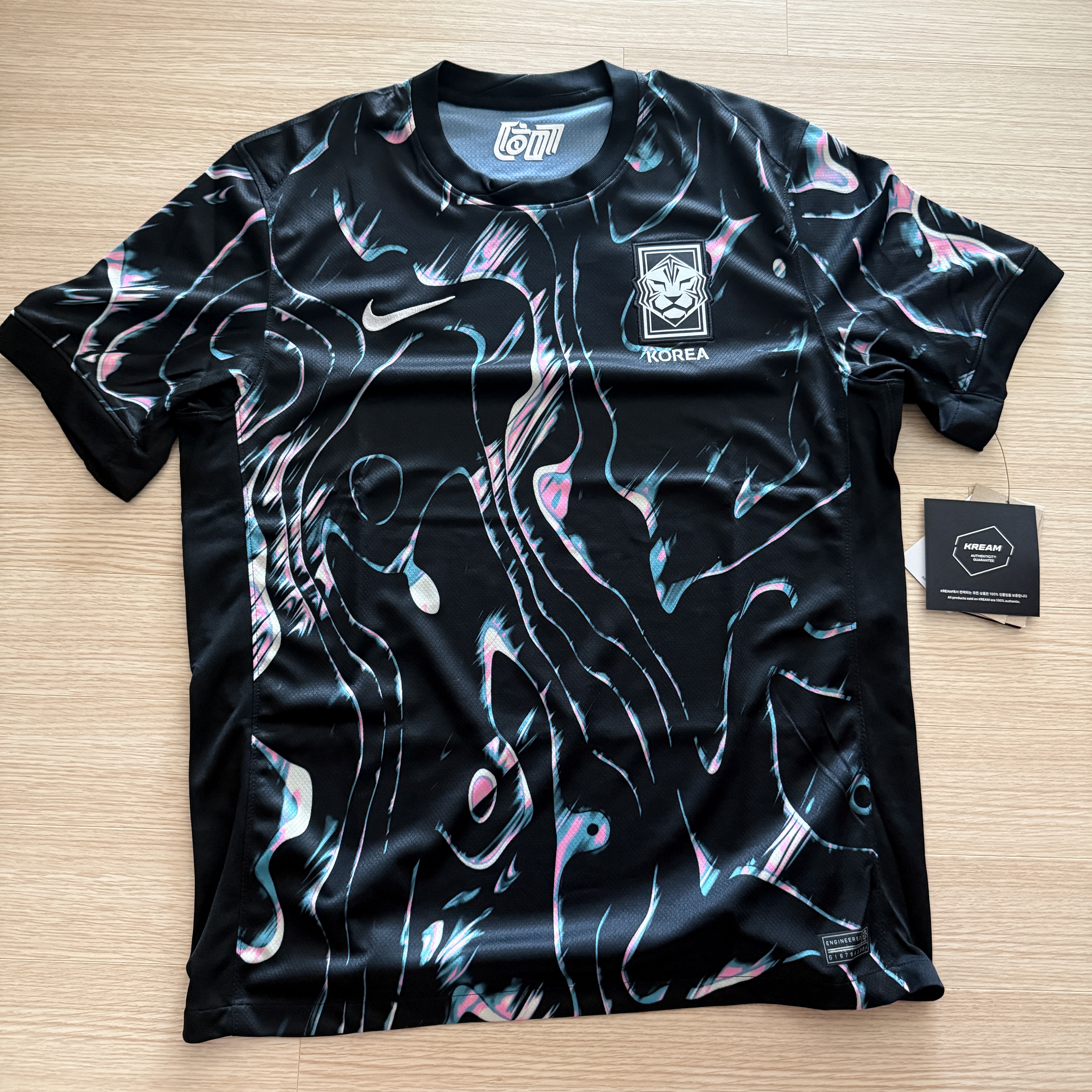 Nike Korea 2023/24 Dri-Fit Stadium Away Replica Jersey Black Pink Glow - Asia (Non Marking Ver.) 착용 스타일 - 2
