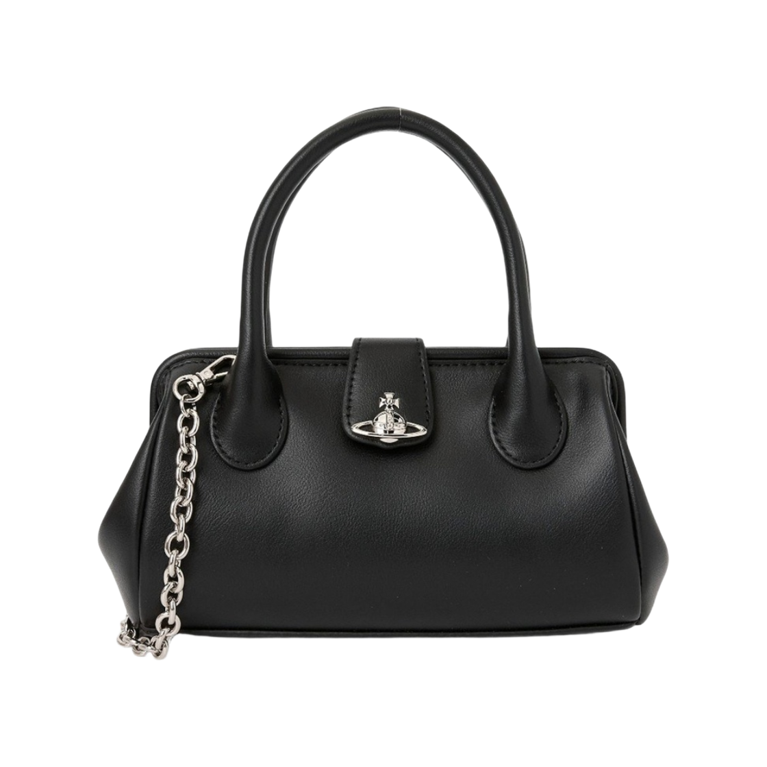 5801000PW-S0026-N401 Vivienne Westwood Pamela Small Tote Bag Black