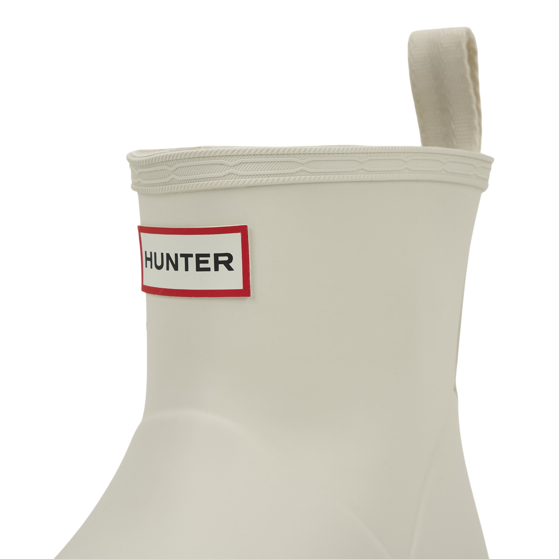 (W) 헌터 플레이 쇼트 트랜슬루센트 솔 부츠 쉐이디드 화이트((W) Hunter Play Short Translucent Sole Boots Shaded White) - 7