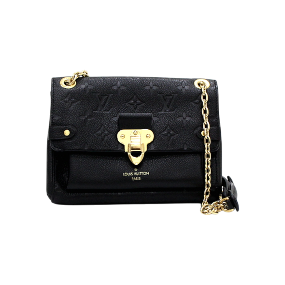 ITN7L4P65WKM Louis Vuitton M44550 Monogram Empreinte Noir Babylone BB Gold Chain Shoulder and Crossbody Bag