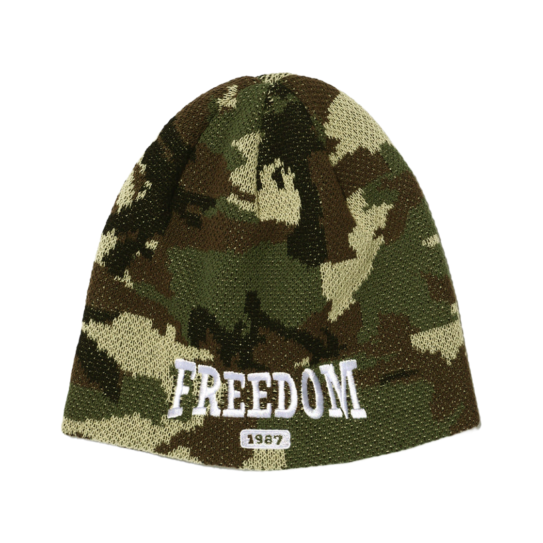 프리덤 1987 플랫 숏 비니 카모(FREEDOM 1987 Flat Short Beanie Camo)