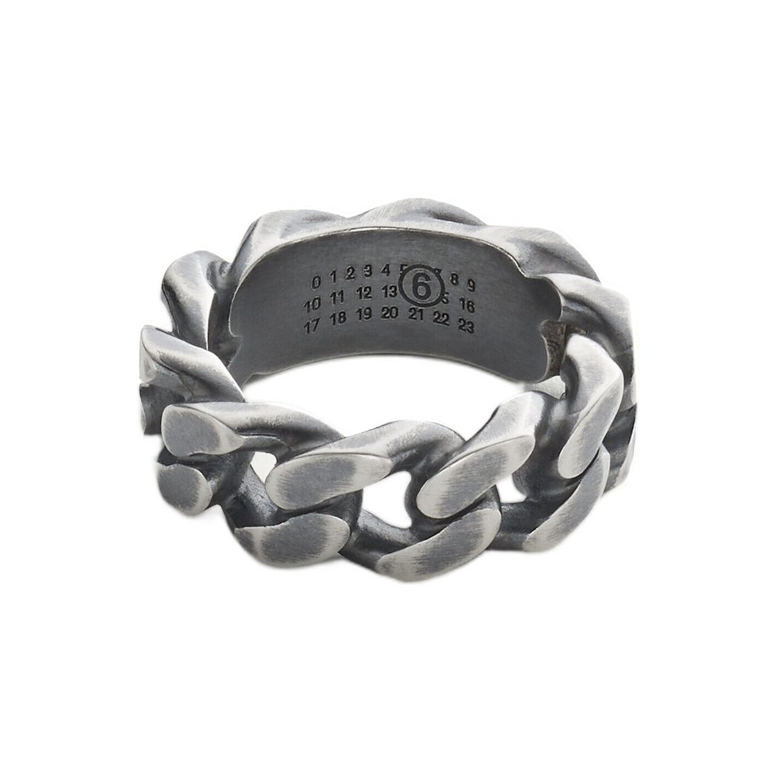 MM6 메종 마르지엘라 체인 링크 링 그레이(MM6 Maison Margiela Chain Link Ring Gray) - 1