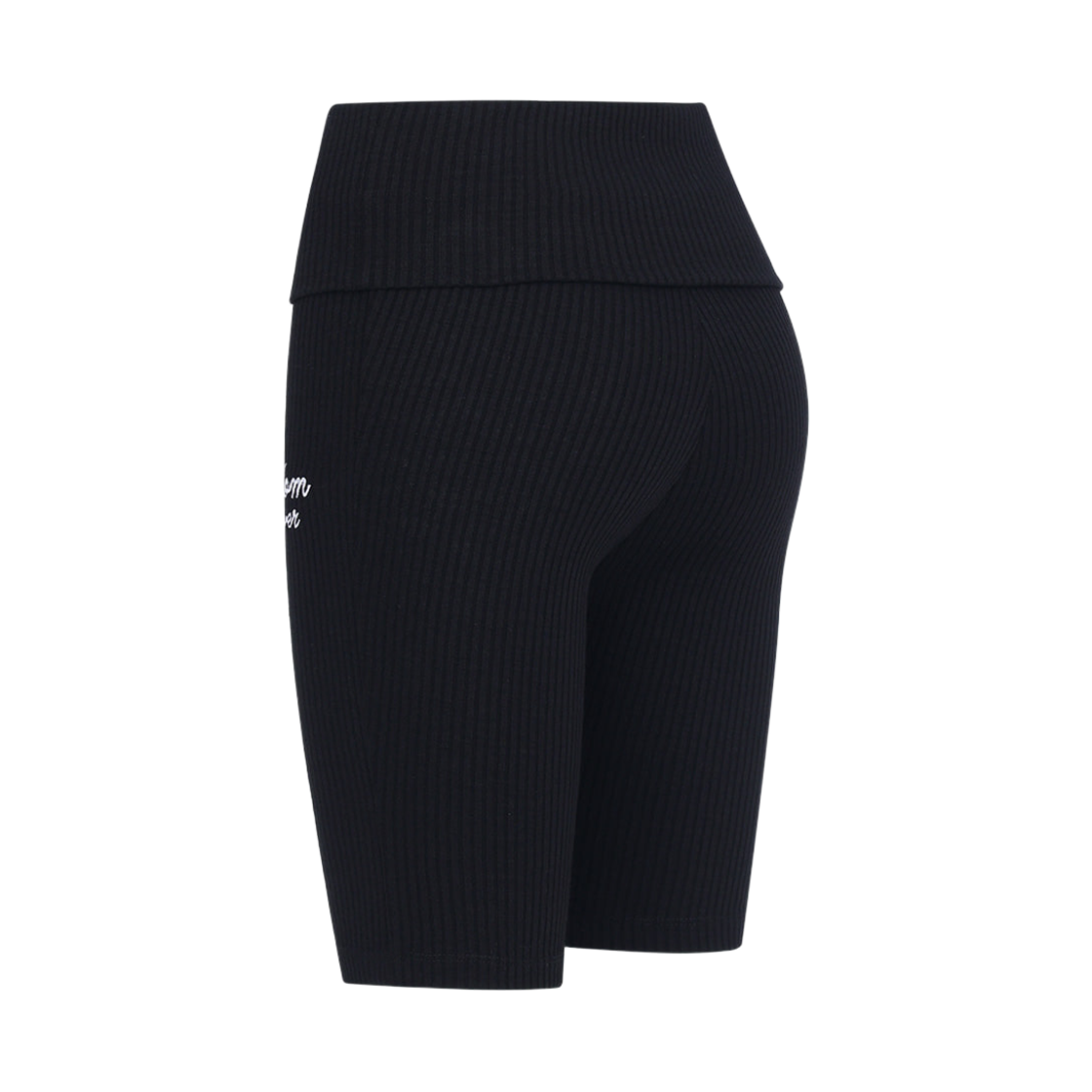 프리덤 골지 5부 폴딩 바이커 팬츠 블랙(FREEDOM Ribbed 5-Inch Folding Biker Shorts Black) - 2
