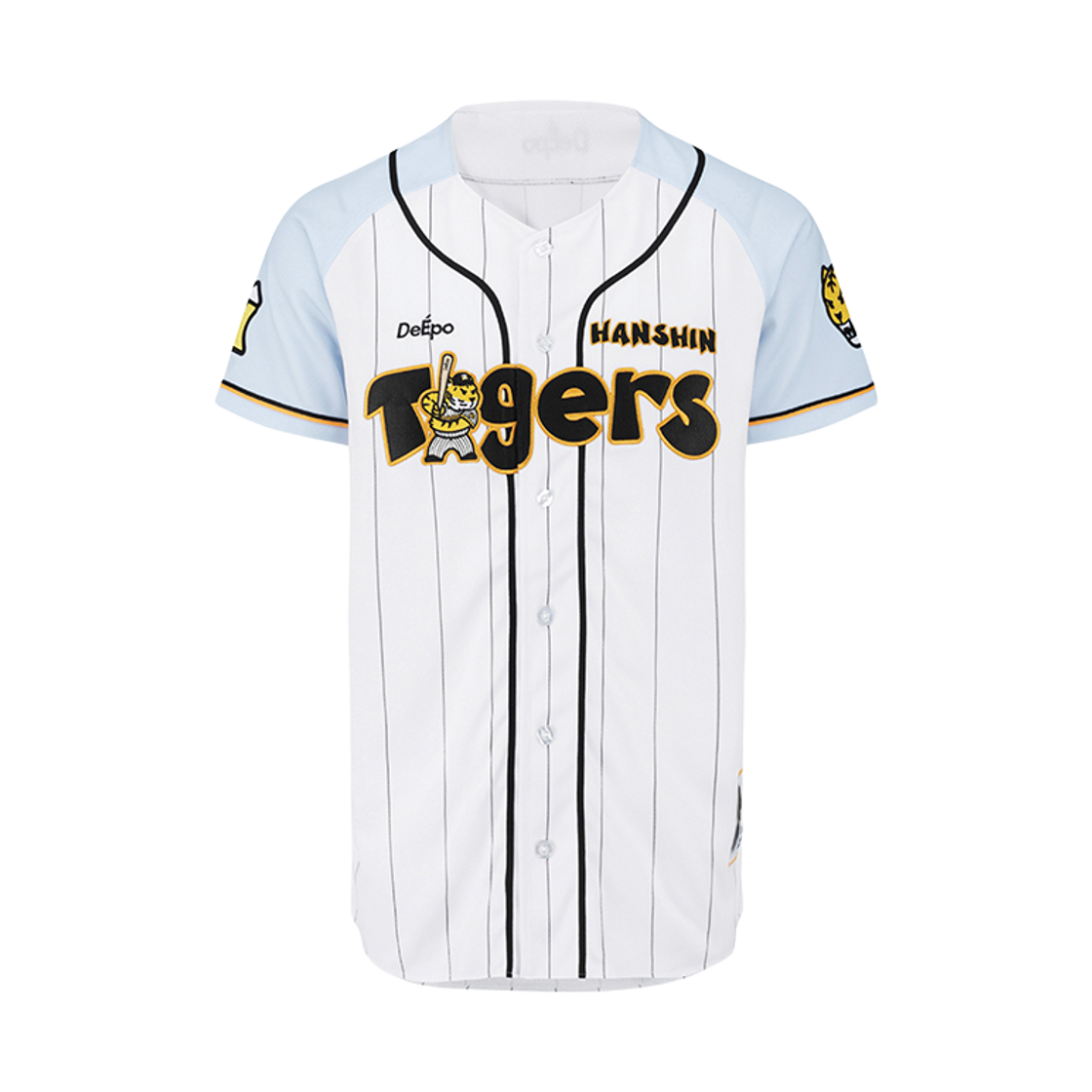 디에포 x 한신 타이거즈 콜라보 캐릭터 유니폼 화이트(DeEpo x Hanshin Tigers Collabo Character Uniform White)
