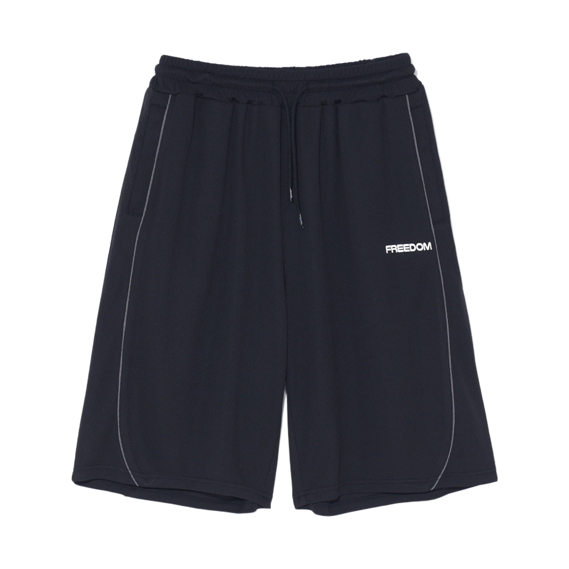 FD26MMST0340BK FREEDOM Air Mesh Split Bermuda Shorts Black