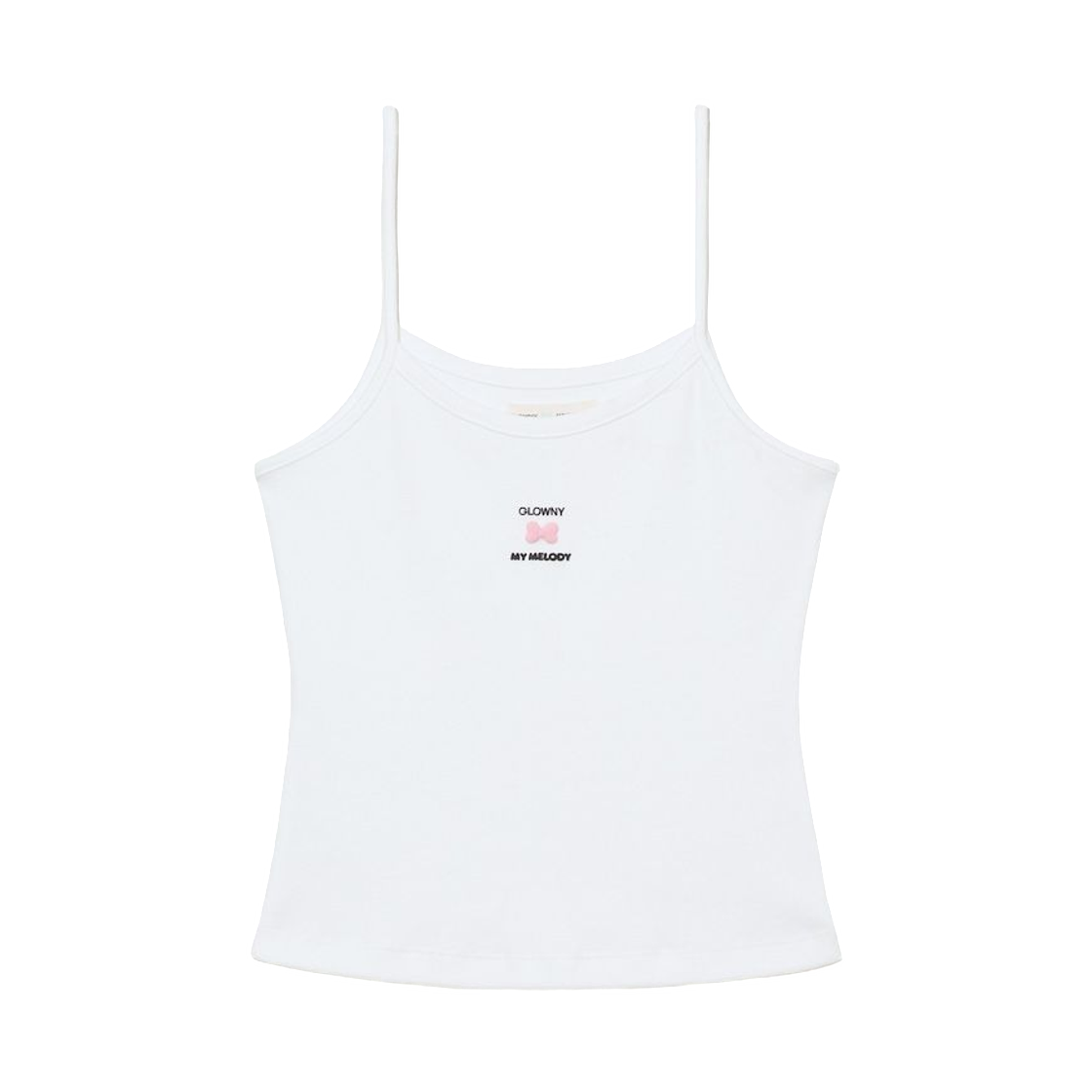 (W) 글로니 x 마이 멜로디 캐미솔 화이트((W) Glowny x My Melody Camisole White)
