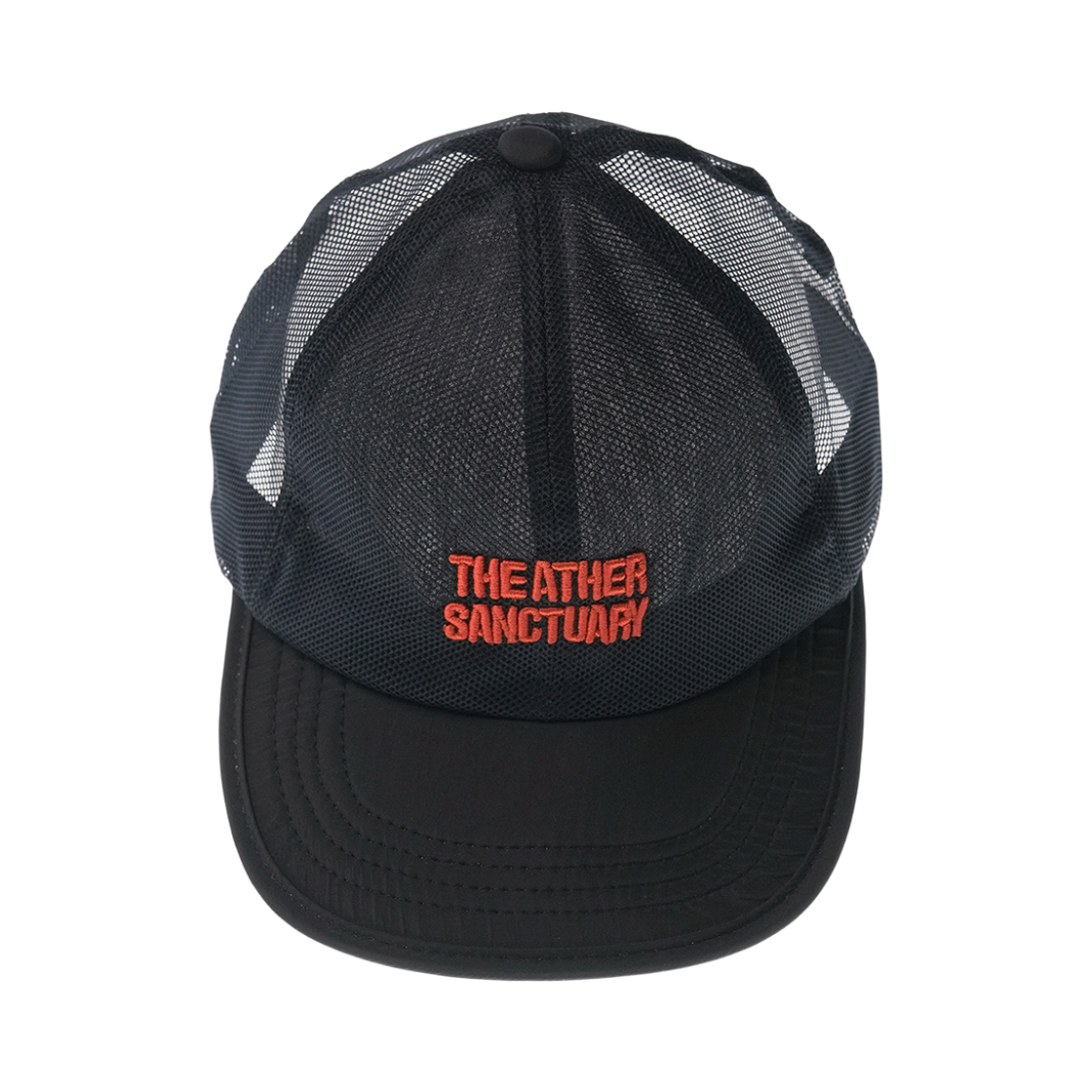 CP-018 THE ATHER SANCTUARY Origin Volume Logo Mesh Cap Black