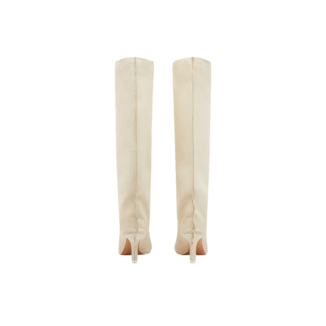 (W) MM6 메종 마르지엘라 스웨이드 아나토믹 튜브 부츠 핑크 베이지((W) MM6 Maison Margiela Suede Anatomic Tube Boots Pink Beige) - 3