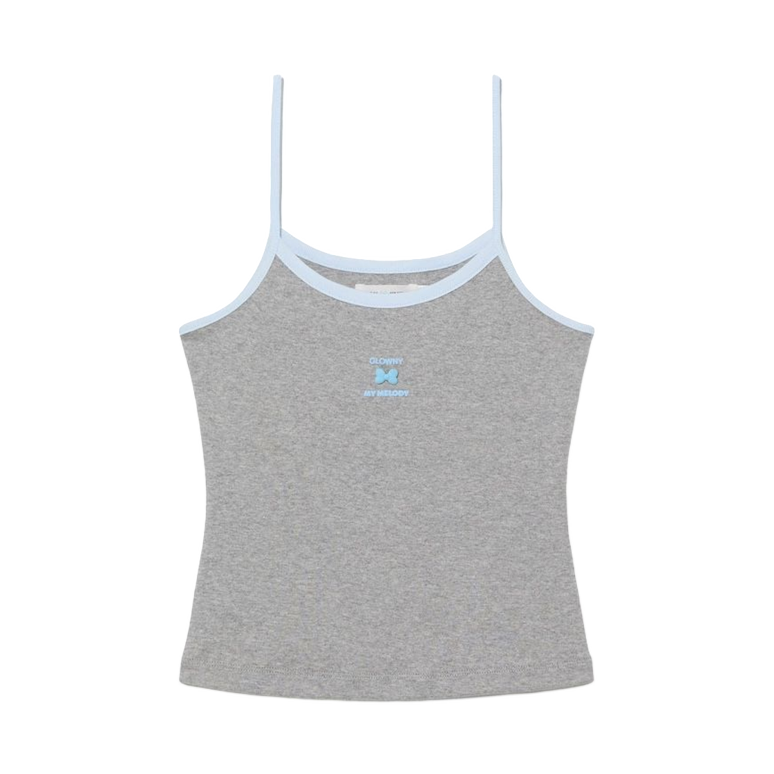 (W) 글로니 x 마이 멜로디 캐미솔 멜란지 그레이((W) Glowny x My Melody Camisole Melange Gray)