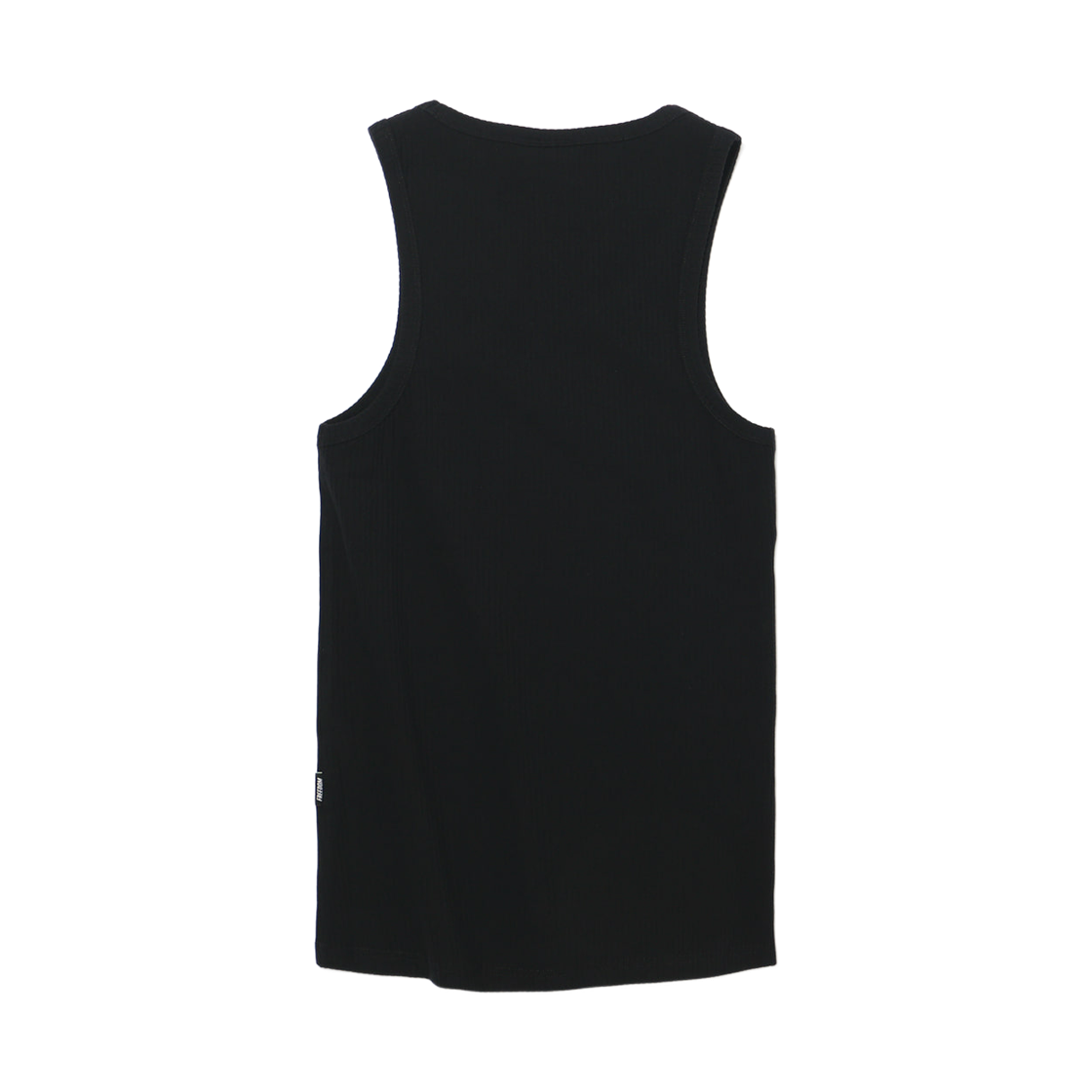 프리덤 레터링 스몰로고 골지 탱크탑 블랙(FREEDOM Lettering Small Logo Ribbed Tank Top Black) - 2