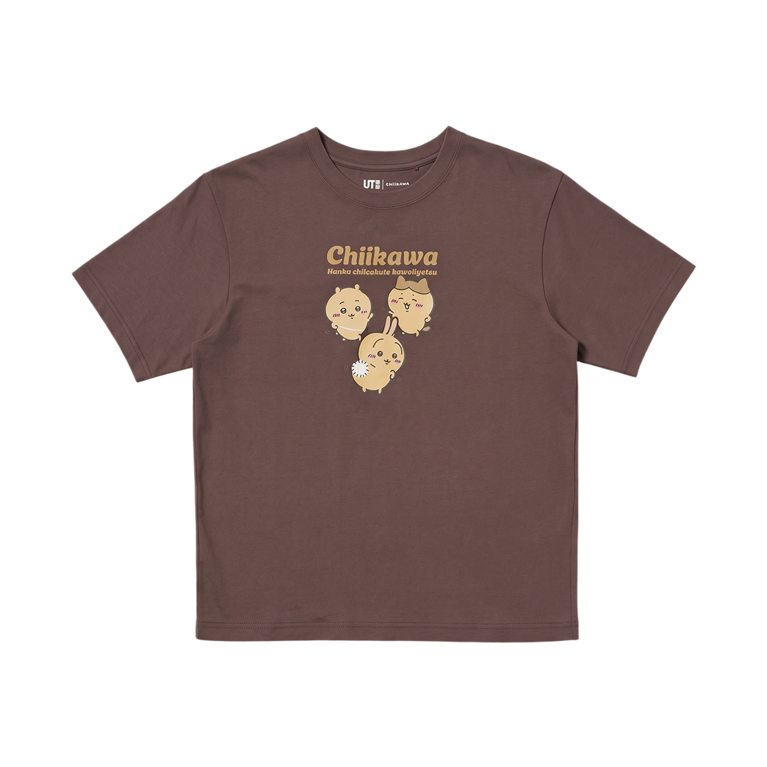 491211-36 (W) Uniqlo UT x Chiikawa Relaxed Fit T-Shirt Brown