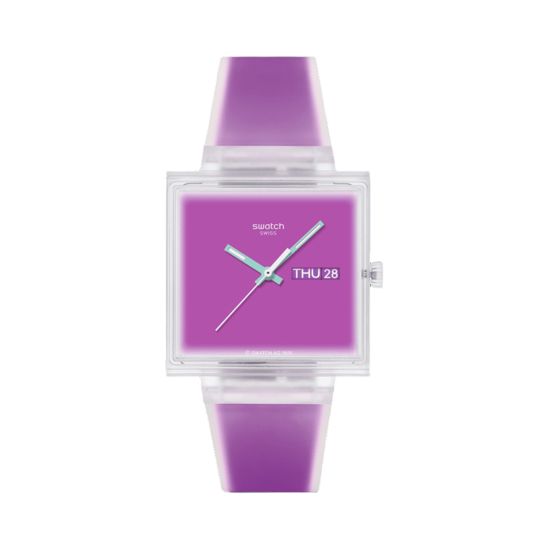 SO38K705 Swatch What If See Thru 41.8mm Quartz Magenta